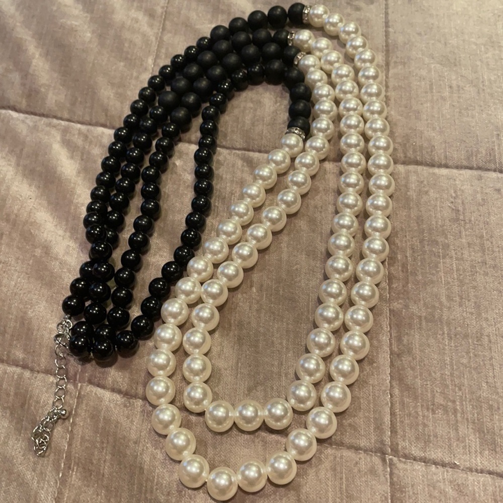 36” Double Stranded Combo Pearls and Beads